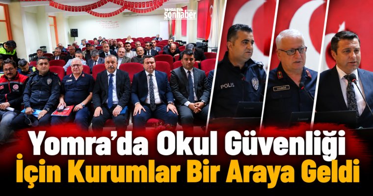 Yomra’da Okul Güvenliği İçin Kurumlar Bir Araya Geldi