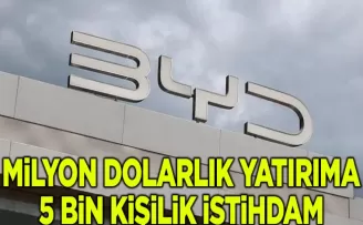 1 Milyar Dolarlık Yatırım ve 5 Bin Kişilik İstihdam!