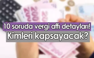 10 soruda vergi affı detayları! Kimleri kapsayacak?
