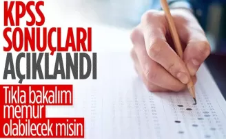 2022 KPSS sonuçları açıklandı