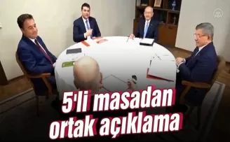 5’li masadan ortak açıklama