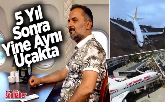 5 yıl sonra yine aynı uçakta