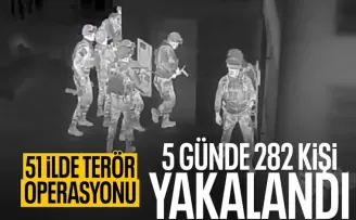 51 ilde GÜRZ operasyonu: 282 şüpheli yakalandı