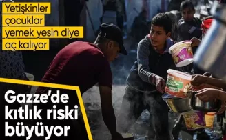570 binden fazla Gazzeli felaket düzeyindeki açlıkla karşı karşıya