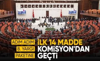 8. Yargı Paketinin ilk 14 maddesi TBMM Adalet Komisyonunda kabul edildi