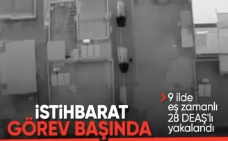 9 ilde DEAŞ operasyonu: 28 şüpheli paketlendi