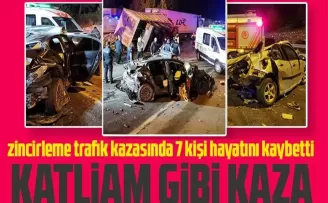 Adana’da 13 araç kazaya karıştı