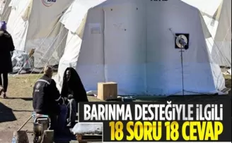 Afetzede Barınma Desteği ile ilgili merak edilenler