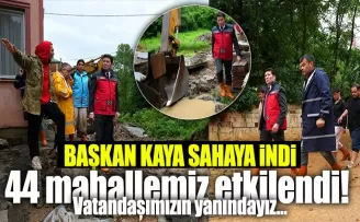 Ahmet Kaya sahaya indi! 44 mahallemiz etkilendi! Vatandaşımızın yanındayız…