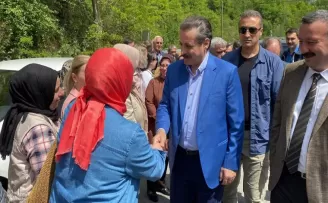AK Parti Artvin milletvekili adayı Çelik, Murgul’da vatandaşlara hitap etti