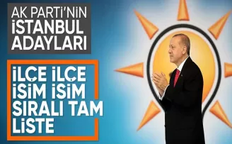 AK Parti’de İstanbul ilçe adayları belli oldu! Cumhurbaşkanı Erdoğan açıkladı