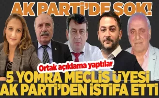 AK Parti’de şok istifalar…