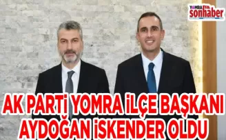 AK PARTİ YOMRA İLÇE BAŞKANLIĞINA AYDOĞAN İSKENDER ATANDI
