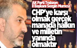 AK Parti Trabzon İl Başkanı Mumcu'dan, CHP İl Başkanı Hacısalihoğlu'na cevap!