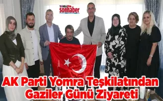 AK Parti Yomra İlçe Teşkilatından Gaziler Günü Ziyareti