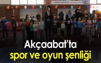 Akçaabat’ta spor ve oyun şenliği yapıldı