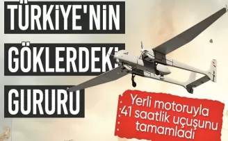 AKSUNGUR İHA, 41 saatlik uçuş gerçekleştirdi: 