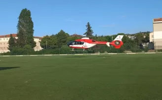Alaçam’da kalp krizi geçiren hasta için hava ambulansıyla Samsun’a götürüldü