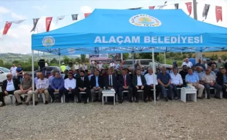 Alaçam’da şehirler arası otobüs terminalinin temeli atıldı
