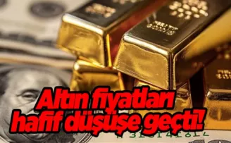 Altın fiyatları hafif düşüşe geçti!