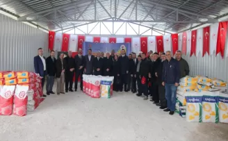 Amasya’da çiftçilere ayçiçeği tohumu dağıtıldı