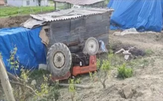 Amasya’da devrilen traktörün altında kalan kişi öldü