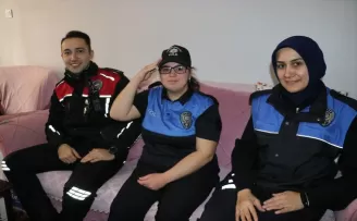 Amasya’da engelli gencin polislik hayali bir günlüğüne gerçek oldu