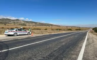 Amasya’da jandarma ekipleri radarlı hız denetimlerini sürdürüyor