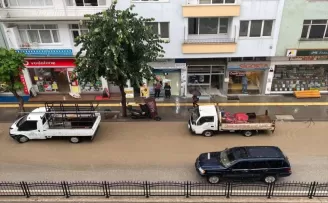Amasya’da sağanak etkili oldu