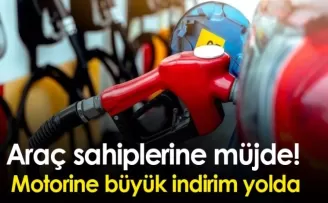 Araç sahiplerine müjde! Motorine büyük indirim yolda
