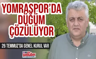Yomraspor'da düğüm çözülüyor