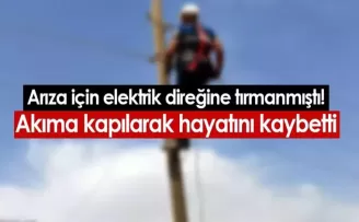 Artvin’de akıma kapılan işçi elektrik direğinden düşerek hayatını kaybetti