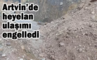 Artvin’de heyelan! Artvin-Ardanuç karayolu trafiğe açıldı