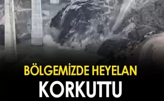 Artvin’de heyelan meydana geldi