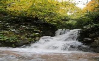 Artvin Valisi Doruk Delikli Kaya Şelalesi'nde incelemelerde bulundu