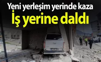 Artvin yeni Yusufeli’nde kaza! Boş işyerine daldı