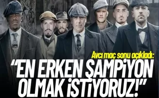Avcı: “En erken şampiyon olmak istiyoruz!“