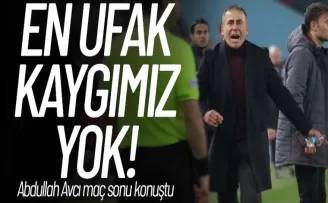 Avcı: “En ufak kaygımız yok!“