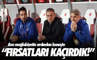 Avcı mağlubiyetin ardından konuştu.