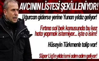 Avcı'nın transfer listesi şekilleniyor!