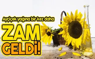 Ayçiçek yağına yine zam geldi!