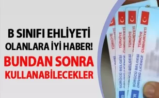 B sınıfı ehliyete olanlara iyi haber! Bundan sonra kullanabilecekler