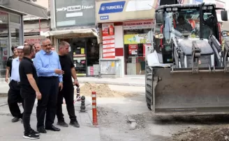 Bafra’da alt yapı çalışmaları devam ediyor