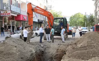 Bafra’da alt yapı çalışmaları devam ediyor