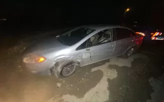 Bafra'da iki otomobilin çarpıştığı kazada 1 kişi yaralandı