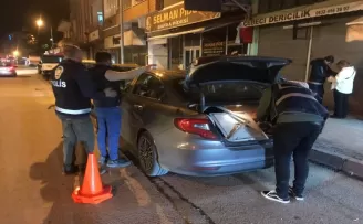 Bafra’da polis ekipleri asayiş uygulaması yaptı