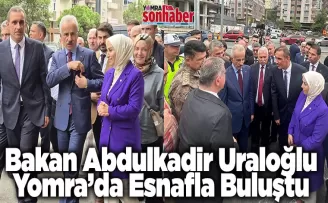 Bakan Abdulkadir Uraloğlu  Yomra’da Esnafla Buluştu 