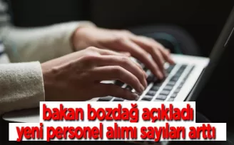 Bakan Bozdağ açıkladı! Alınacak personel sayısı arttı