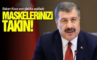 Bakan Koca açıkladı: “Maskeler geri geliyor“