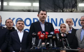 Bakan Kurum, Gölyaka'da depreme ilişkin açıklamalarda bulundu: